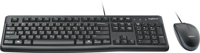 Logitech MK120 Desktop Combo für Schulen, mit Silikonhülle, USB, DE