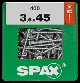 Spax WIROX A9J 4CUT T-STAR plus T20 Universalschraube, 3.5x45mm, 400 Stück