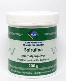 DRAK-Aquaristik Spirulina Mikroalgenpulver, Dose, 200g