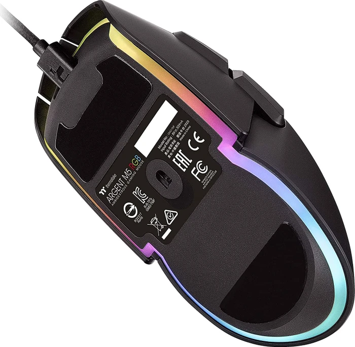 Thermaltake Argent M5 RGB Gaming Mouse, schwarz, USB