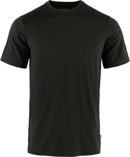 Fjällräven Abisko Wool Funktionsshirt kurzarm schwarz (Herren)