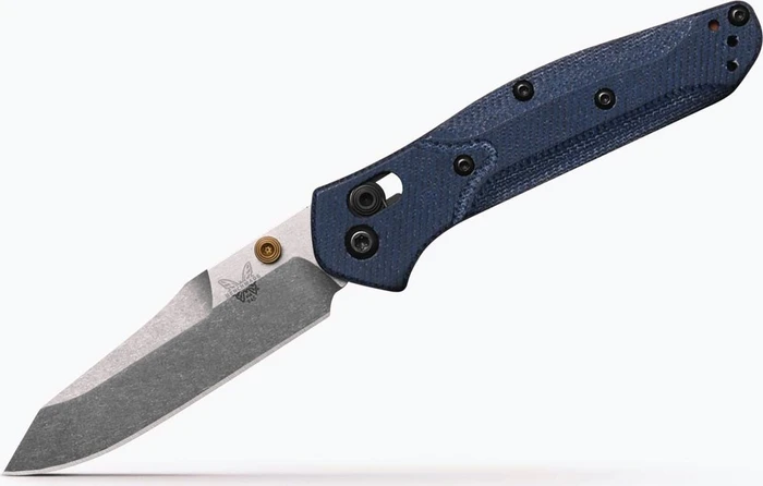 Benchmade Mini Osborne Taschenmesser grün/silber