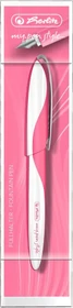 Herlitz my.pen style weiß/indonesia pink, rechte Hand/linke Hand, mittel, Folienbox