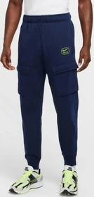 Nike Swoosh Air Fleece Cargo Trainingshose lang midnight navy/volt (Herren)