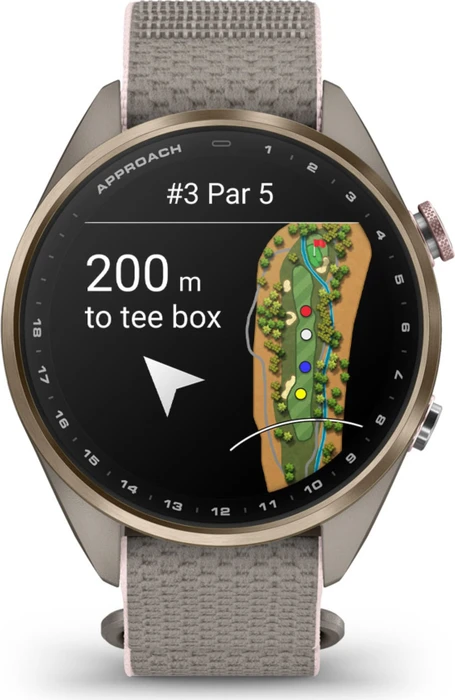 Garmin Approach S72 43mm soft gold-blush pink titanium/french grey-blush pink