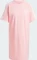 adidas Essentials 3-Streifen Single Jersey Boyfriend T-Shirt kurzarm semi pink spark (Damen) Vorschaubild