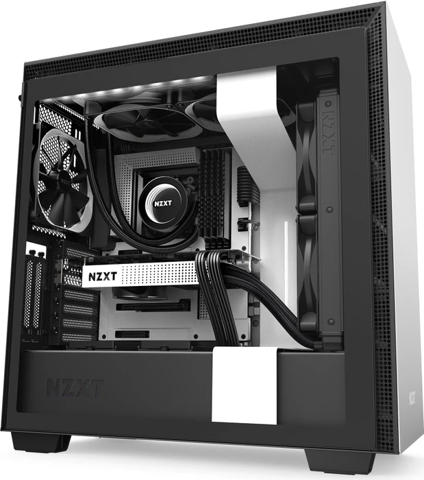 NZXT H710i, weiß, Glasfenster