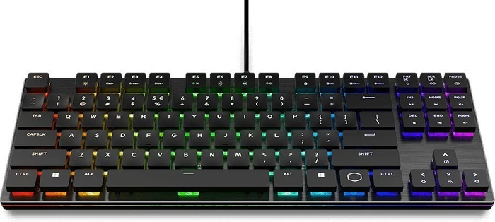 Cooler Master SK630 Tenkeyless, LEDs RGB, MX LOW PROFILE RGB RED, USB, DE