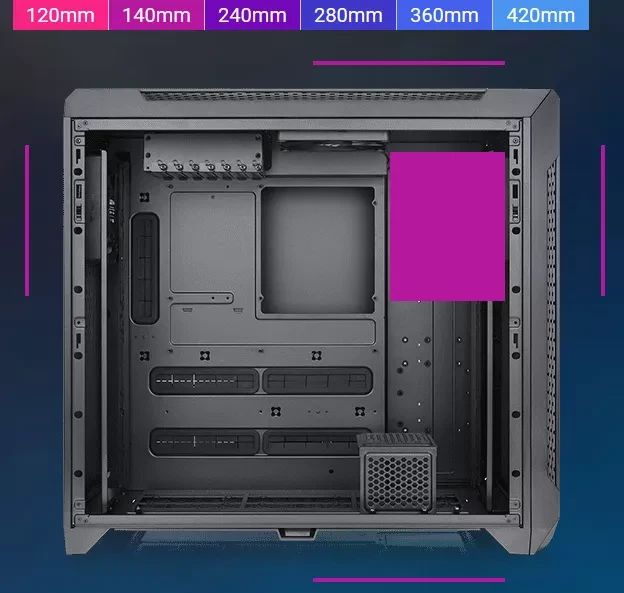 Thermaltake CTE C750 Air, schwarz, Glasfenster