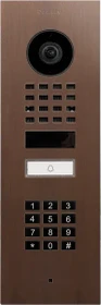 DoorBird D1101KV IP Video Türstation mit 1 Ruftaste, Keypad Modul, Baubronze, Unterputz