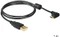 DeLOCK USB-A 2.0 auf USB 2.0 Micro-B Adapterkabel, 1m, gewinkelt 90° Vorschaubild
