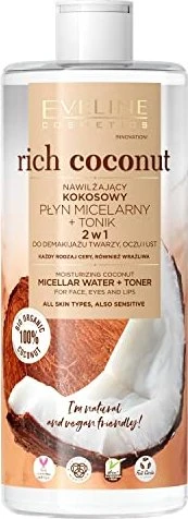 Eveline Cosmetics Rich Coconut 2-in1 Mizellenwasser, 500ml