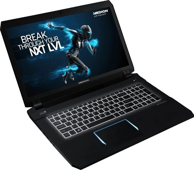 Medion Erazer X7841, Core i5-6300HQ, 8GB RAM, 128GB SSD, 1TB HDD, GeForce GTX 970M, DE