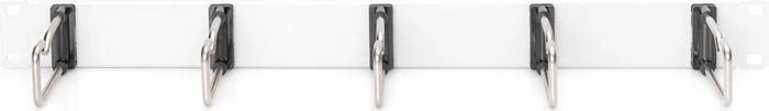 Digitus Kabelrangierpanel mit Stahlbügeln, für 483mm-Schränke, RAL 7035, 1HE