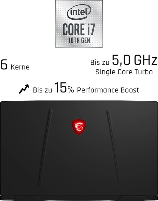MSI GL65 Leopard 10SER-201, Core i7-10750H, 16GB RAM, 512GB SSD, GeForce RTX 2060, DE