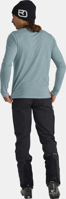 Ortovox 150 Cool Mountain Silhouette Funktionsshirt langarm glacier grey (Herren)