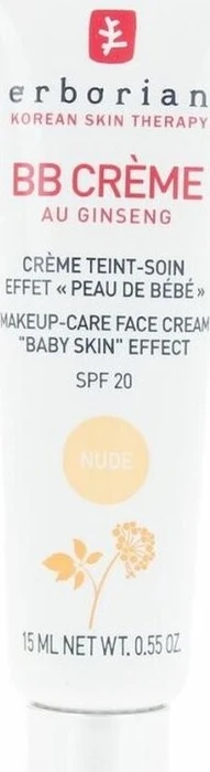Erborian BB Crème Au Ginseng nude LSF20, 15ml
