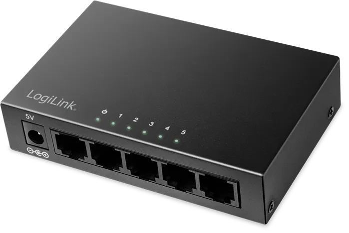 LogiLink NS200 Desktop Gigabit Switch, 5x RJ-45