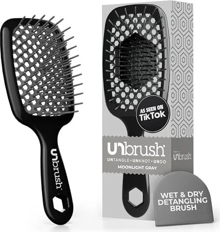 UNbrush Detangling Brush moonlight gray