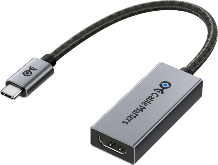 Cable Matters HDMI Adapterkabel, USB-C [Stecker] auf HDMI 2.1 [Buchse] 8K60Hz, Adapterkabel, 10cm