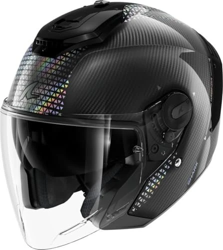 Shark RS Jet Skin Ikonic Carbon schwarz/silber