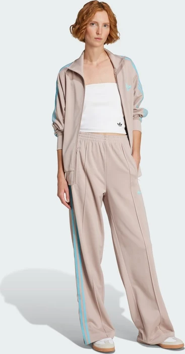 adidas Classic Firebird Loose Trainingshose lang wonder taupe/blue glow (Damen)