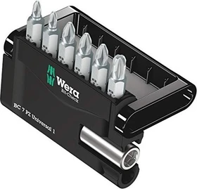 Wera Bit-Check 7 PZ Universal 1 Pozidriv Bitset inkl. Werkzeugbox, 7-tlg.
