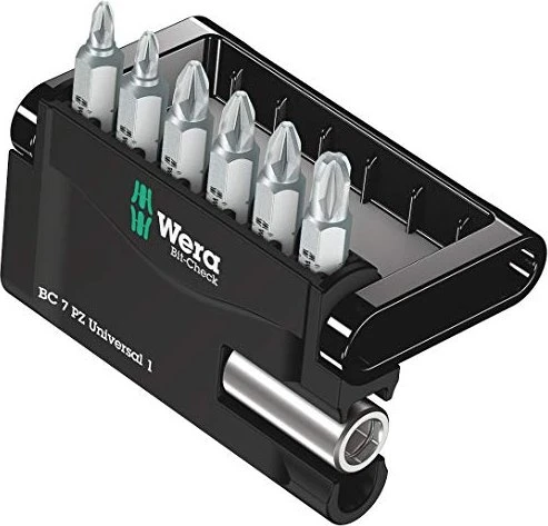 Wera Bit-Check 7 PZ Universal 1 Pozidriv Bitset inkl. Werkzeugbox, 7-tlg.