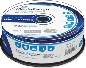 MediaRange BD-R 25GB, 6x, 25er Spindel, printable
