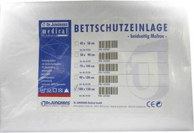 Dr. Junghans Medical Doppelseitig Molton Bettschutzeinlage, 100x150cm, 1 Stück