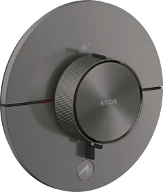 Hansgrohe Axor ShowerSelect ID rund Thermostat für 1 Verbraucher und einen zusätzlichen Abgang brushed black chrome