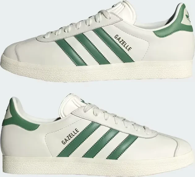adidas Gazelle off white/preloved green/collegiate green (Herren)