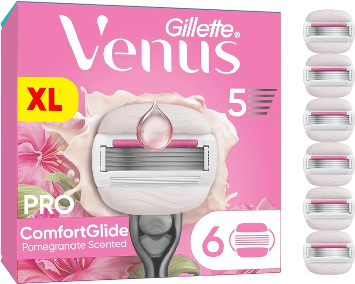 Gillette Venus Pro Comfortglide Tropical Rasierklinge, 6 Stück