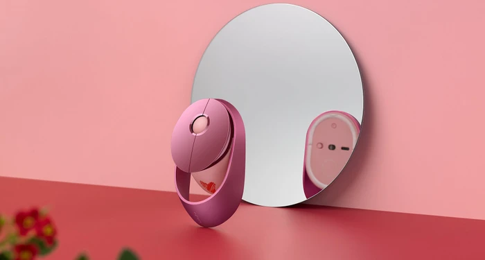 Rapoo Ralemo Air 1 Multi-mode Wireless Charging Mouse Pink Red, USB/Bluetooth