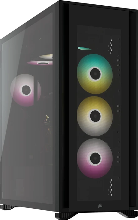 Corsair iCue 7000X RGB, schwarz, Glasfenster