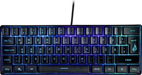 Verbatim SureFire KingPin X1 60% Gaming Keyboard, LEDs RGB, schwarz, USB, DE (48700)