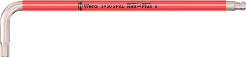 Wera 3950 SPKL Multicolour Innensechskant Winkelschlüssel, 6x172mm