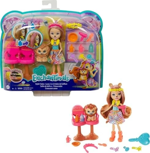 Mattel Enchantimals - Friseursalon mit Lacey Lion