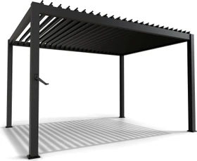 Juskys Tahiti Pergola mit Lamellendach 3x4m anthrazit