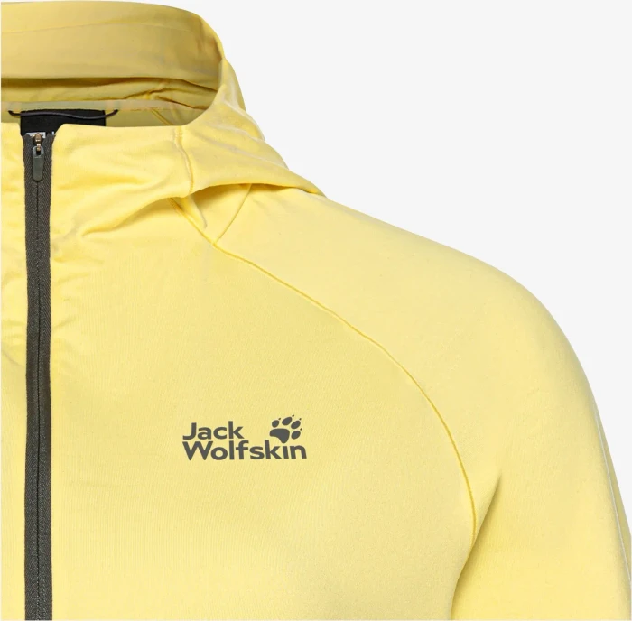 Jack Wolfskin Prelight Trail Hooded Funktionsshirt langarm lemon ice (Damen)