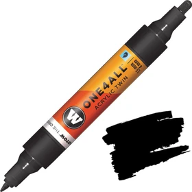 Molotow ONE4ALL Twin 1.5/4mm Acrylmarker signalschwarz