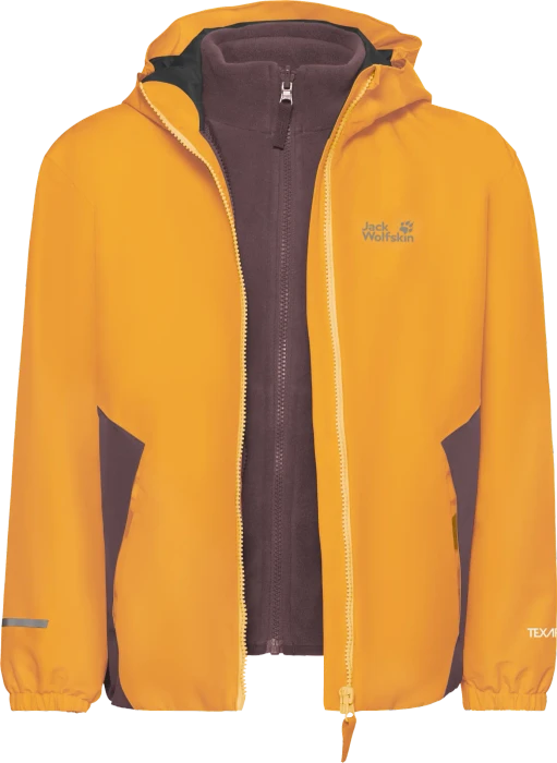 Jack Wolfskin Iceland 3in1 Funktionsjacke burly yellow JW (Junior)