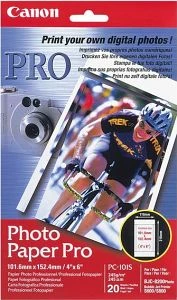 Canon PC-101S Pro Fotopapier weiß, 10x15cm, 245g/m², 20 Blatt
