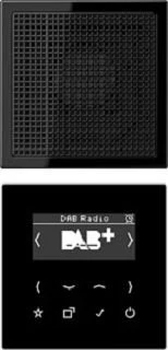 Jung Serie LS Smart Radio DAB+ Set Mono, schwarz