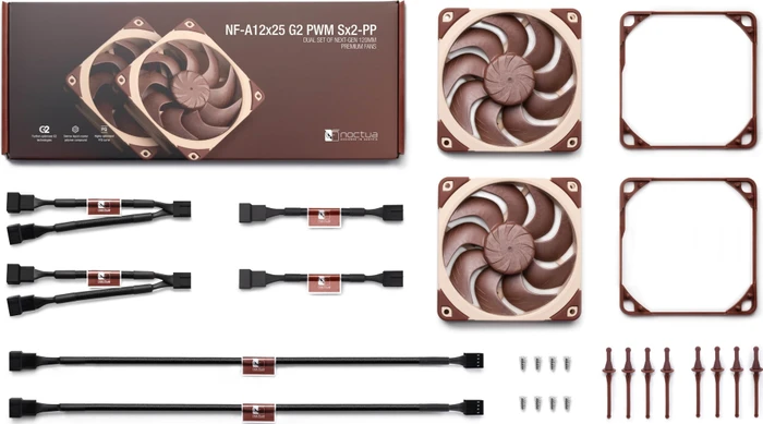 Noctua NF-A12x25 G2 PWM SX2-PP, 120mm, 2er-Pack