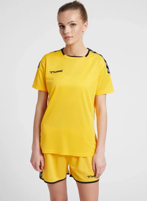 hummel Authentic Poly Jersey Funktionsshirt kurzarm gelb (Damen)