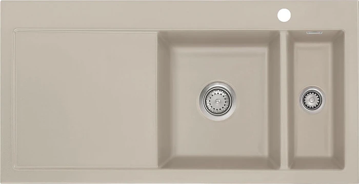 systemceram Mera 100 F Einbau Becken rechts fango