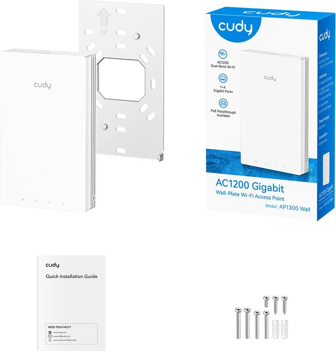 Cudy AP1300 Wall, AC1200