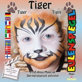 Eulenspiegel Tiger Schmink-Palette