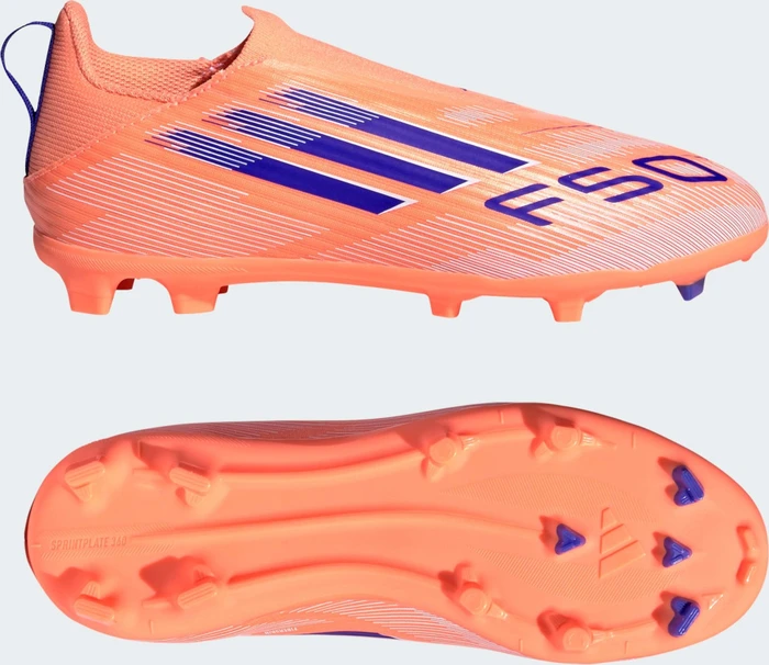 adidas F50 League Laceless FG/MG beam orange/lucid blue/cloud white (Junior)